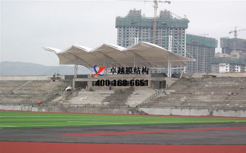 玉溪<font color='red'>膜結構看臺</font>/主席臺/舞臺【玉溪衛(wèi)生學校等】工程設計施工案例
